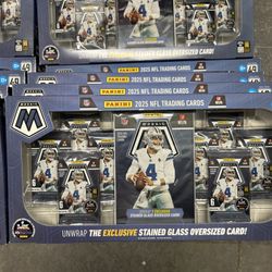 🔥(Lot x10) 2025 Panini NFL Mosaic Costco Exclusive Factory Sealed Box