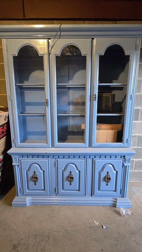 Painted Wood China Cabinet $100 OBO