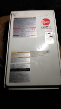 Rheem pronto tankless water heater RTG-53DVN