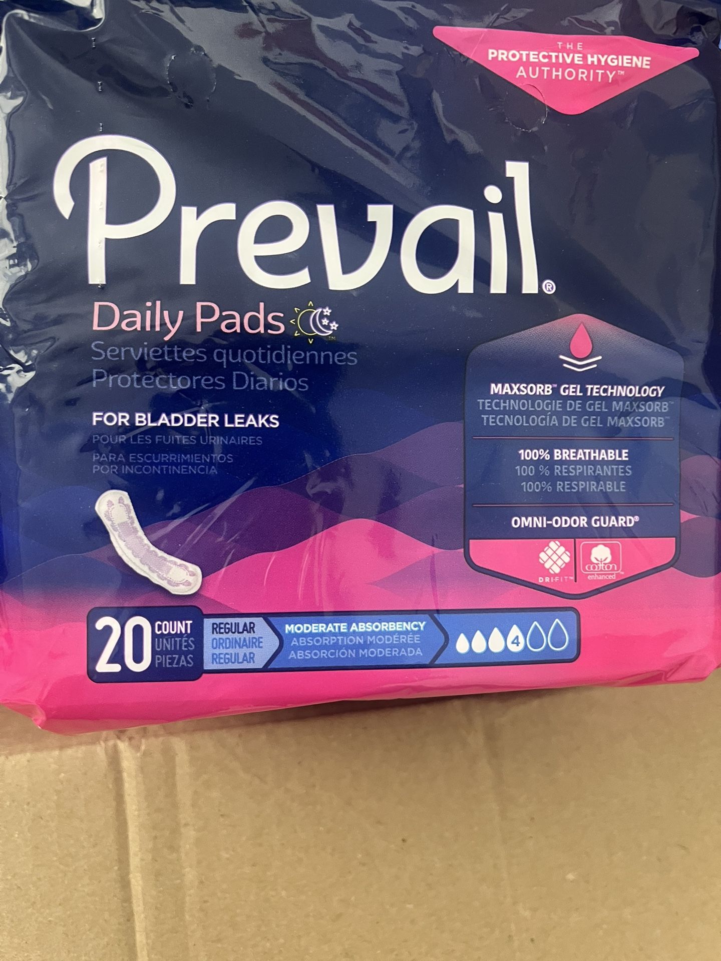 PREVAIL PADS FOR WOMEN (20 In Each Pack)$5 Each!!!!