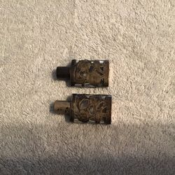 Vintage Sterling Silver & Glass Perfume Bottles From Mexico 