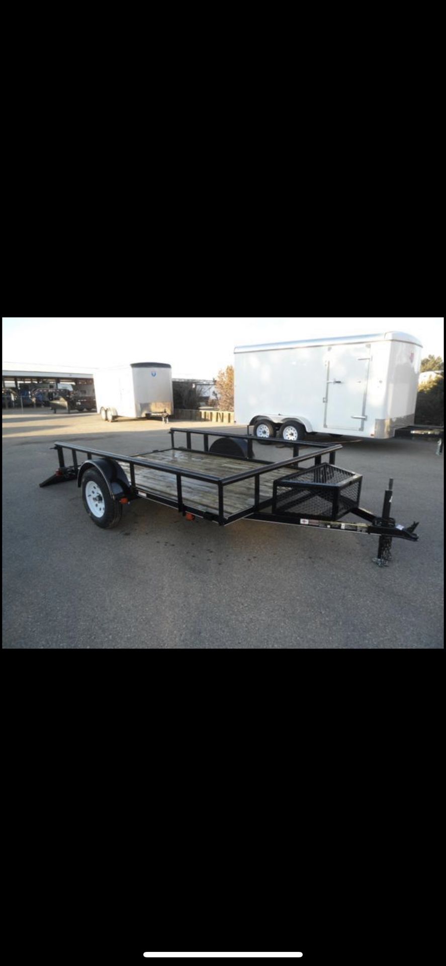 6 Ft x 10 Ft Utility Trailer with Ramp & Lock Box