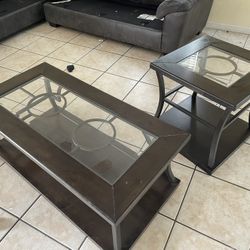 Coffee Table Set Solid Wood 