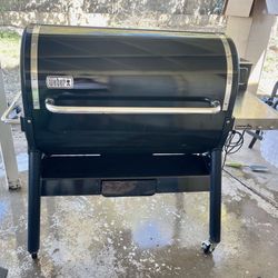 Weber SmokeFire EX6 Wood Fired Pellet Grill – Black