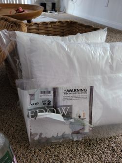 2 Insert Pillow Never Used 18 × 18