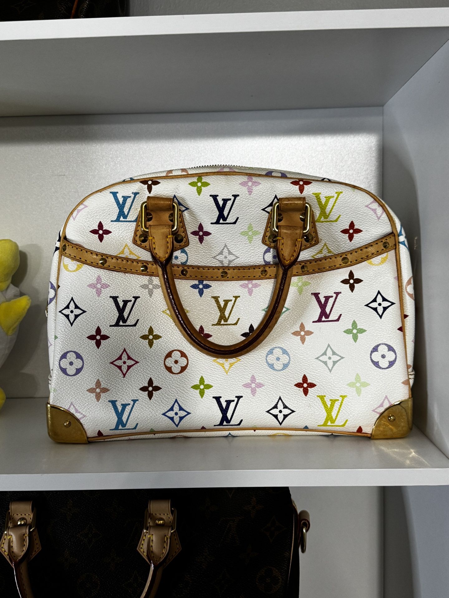 Louis Vuitton Monogram Multicolor Trouville Hand Bag Blanc