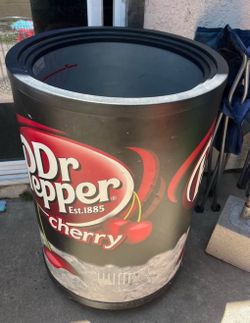 Dr Pepper barrel cool