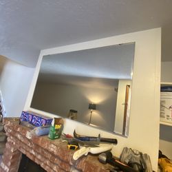 48” X 30” Antique Bevelled Edge  Hanging Mirror 