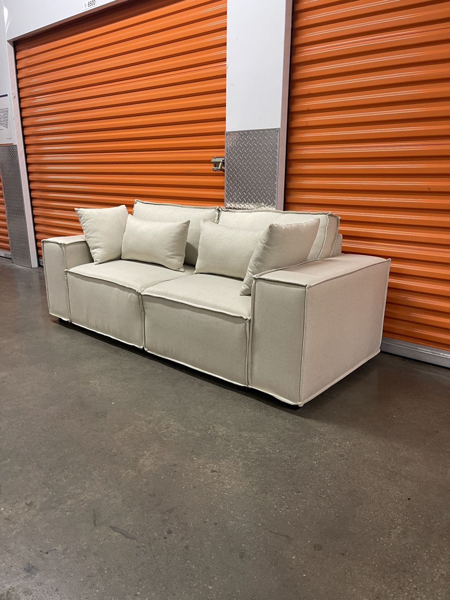 WayFair 76” Modular Linen Sofa Couch | FREE DELIVERY | NYC 🚛