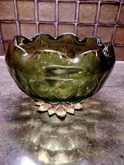 Mid Century Glass Candy Dish