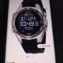 Reloj digital Pulsar no battery El brazalete le falta 1 pin  usado