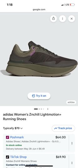 Adidas znchill lightmotion 8.5 US running shoes