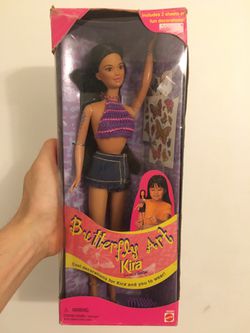 Vintage 1998 Butterly Art Kira Friend Of Barbie Doll by Mattel-New In Box!