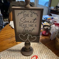 gift wood sign and sweet wood sign brand new