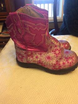 Roper size 7 girls glitter boots