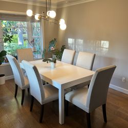 Extendable White IKEA Dining table 