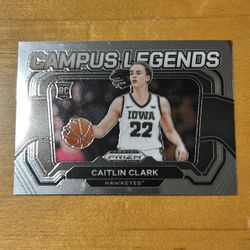 Caitlin Clark 2024 Panini Prizm Draft Picks Campus Legends Rookie Card