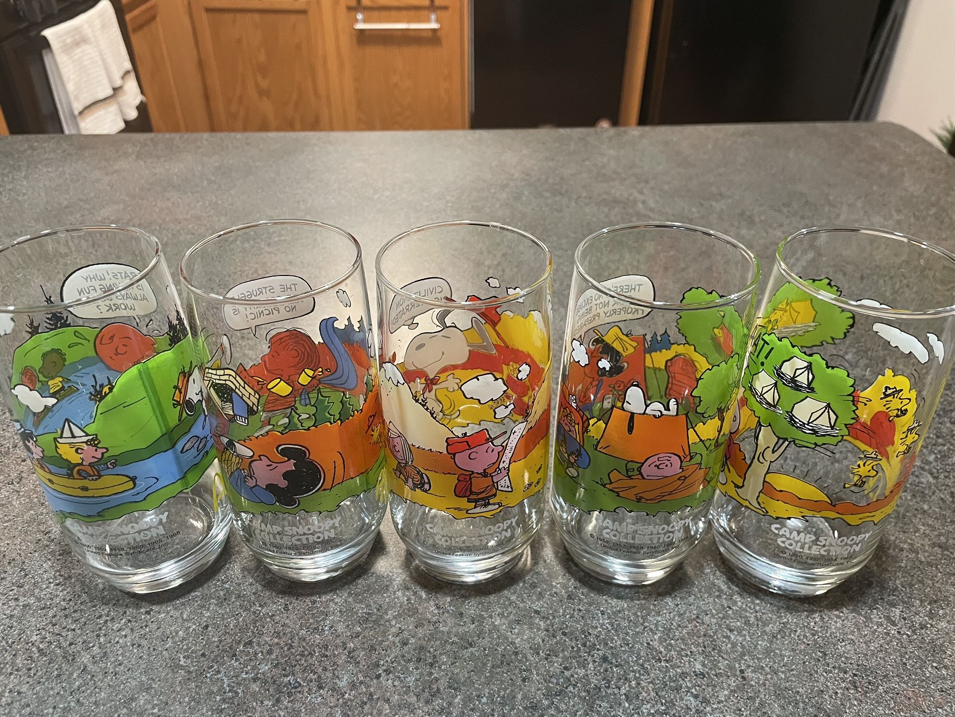 Vintage McDonald’s Camp Snoopy Collection Glasses
