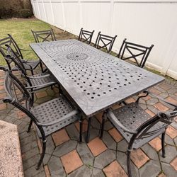 Cast Iron Garden Dinning Table 46 X 100 High Quality And Solid