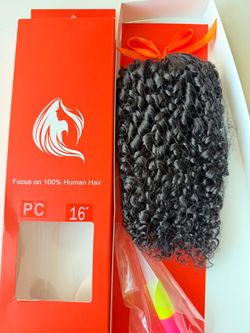 Brand new : 16inch curly raw human hair