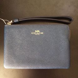 New light Blue Coach wristlet