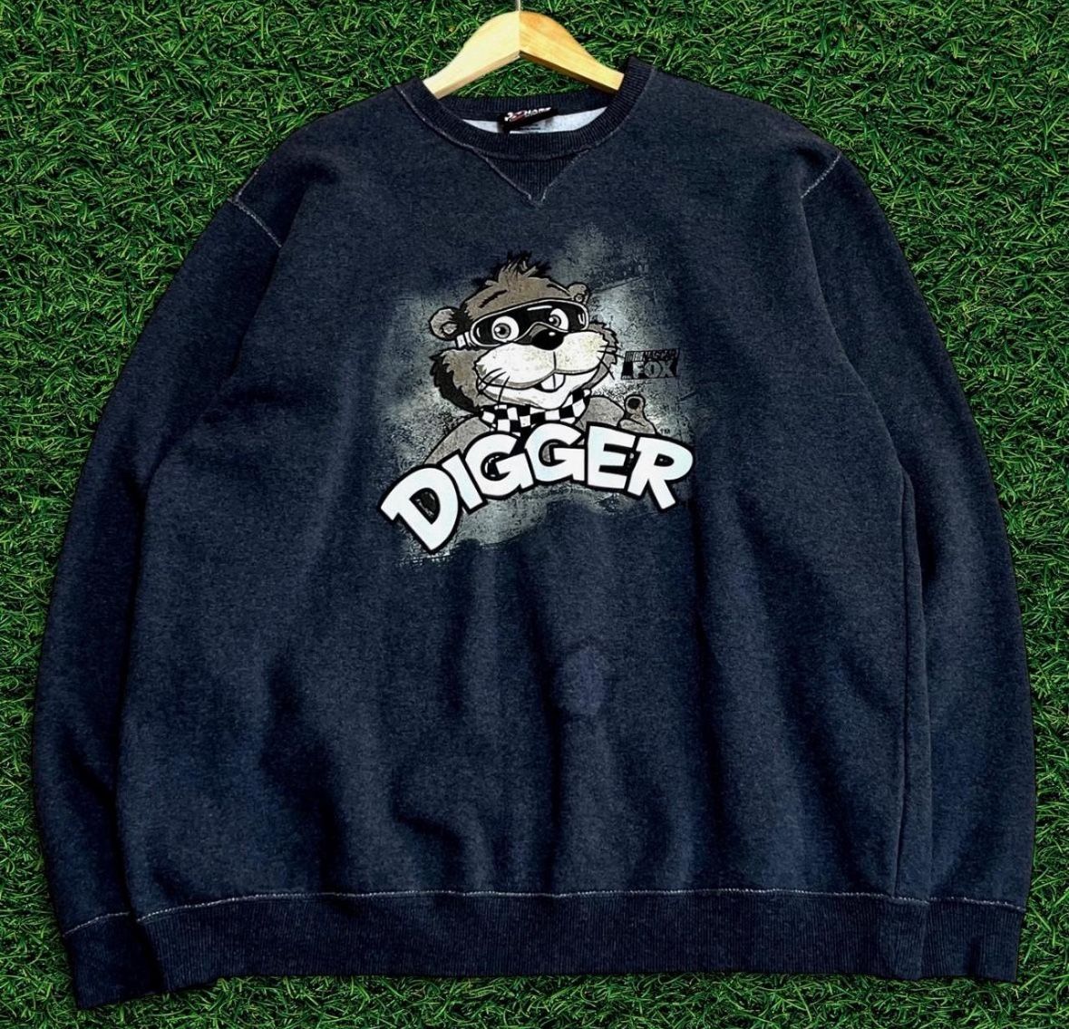 Grey and black Chase Authentics crewneck sweatshirt