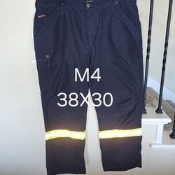ARIAT FRC M4 GLEN GUARD FEATHER LIGHT WEIGHT LOW RISE BOOT CUT NAVY BLUE PANTS 
