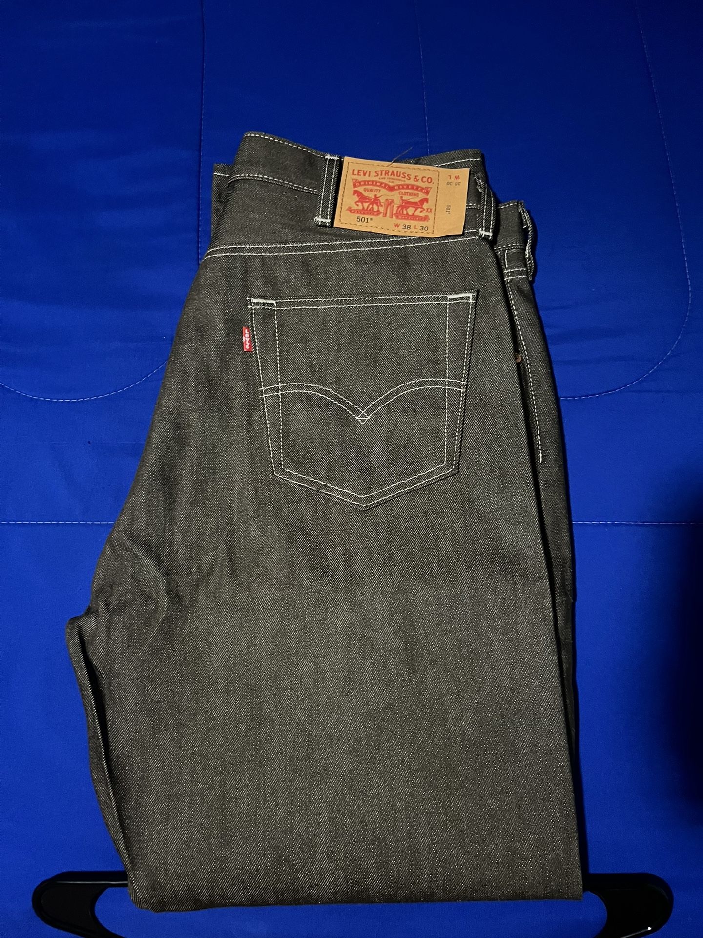 dark brown levi’s 501s