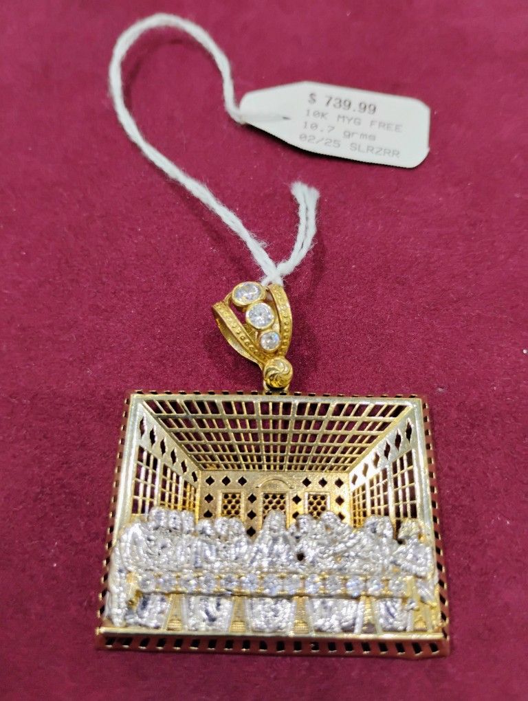 10k Last Supper Pendant,All Products : American Fashion Style Bags On Sale