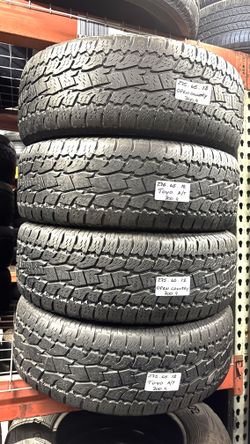 📍 4 Matching Used Tires LT275/65R18 TOYO OPEN COUNTRY A/TIII ALL TERRAIN JEEPS 4X4 TRUCKS 275 65 18