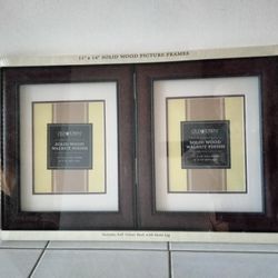 NEW Solid Wood Chestnut Finish Picture Frames 11"x14" (2-pack)