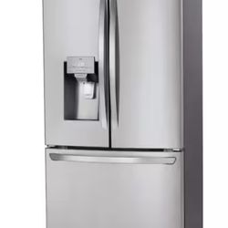 28 cu. ft. 3 Door French Door Refrigerator with Ice and Water Dispenser and Craft Ice in PrintProof Stainless Steel