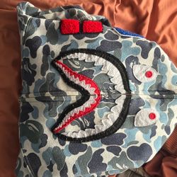 Blue Bape Hoodie 