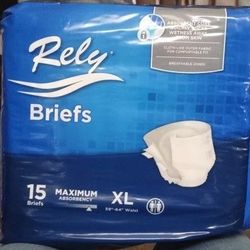Rely Disposable Briefs XL