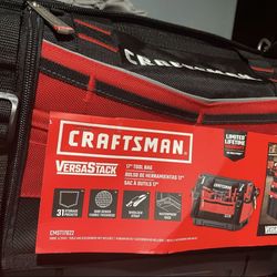 Craftsman Versastack 8.5 in. W X 13.5 in. H Polyester Tool Bag 31 pocket Black/Red 1 pc