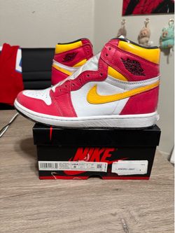 Size 8 - Air Jordan Retro 1 High OG Light Fusion Red 2021
