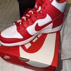 Nike Dunk High GS Red White 6.5Y Big Kids 
