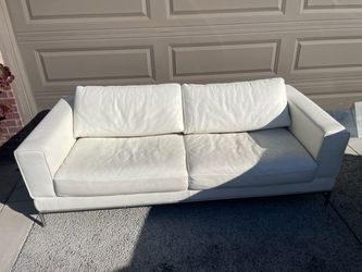 White Leather Couch