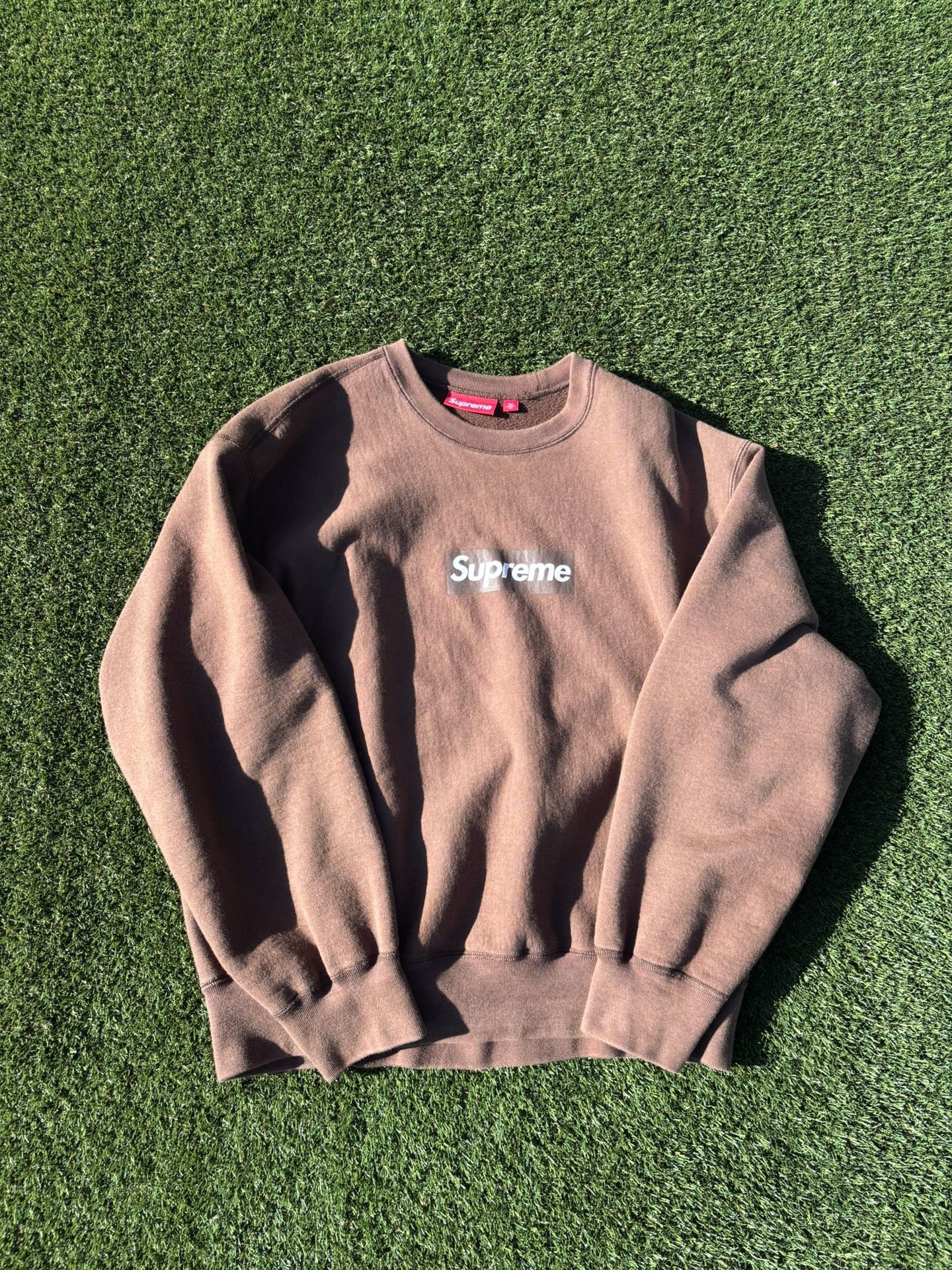 Supreme Washed Crewneck Brown