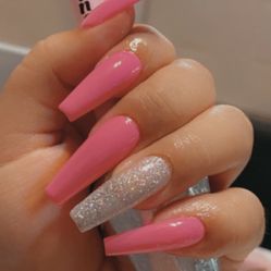 Long coffin press on nails