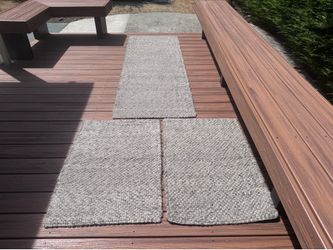 Wool runner and rugs
