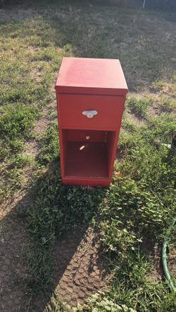 Red Side Table