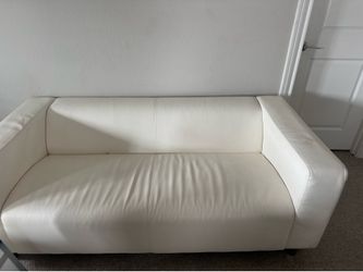 Nice ikea leather couch!!