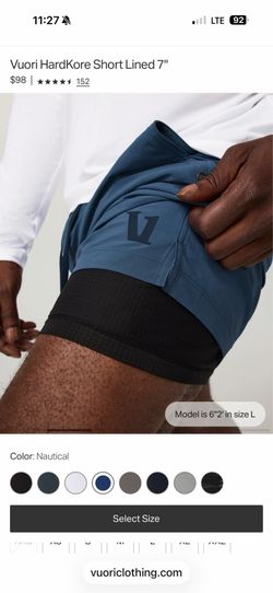 BRAND NEW VUORI SHORTS 7” w/ lining!