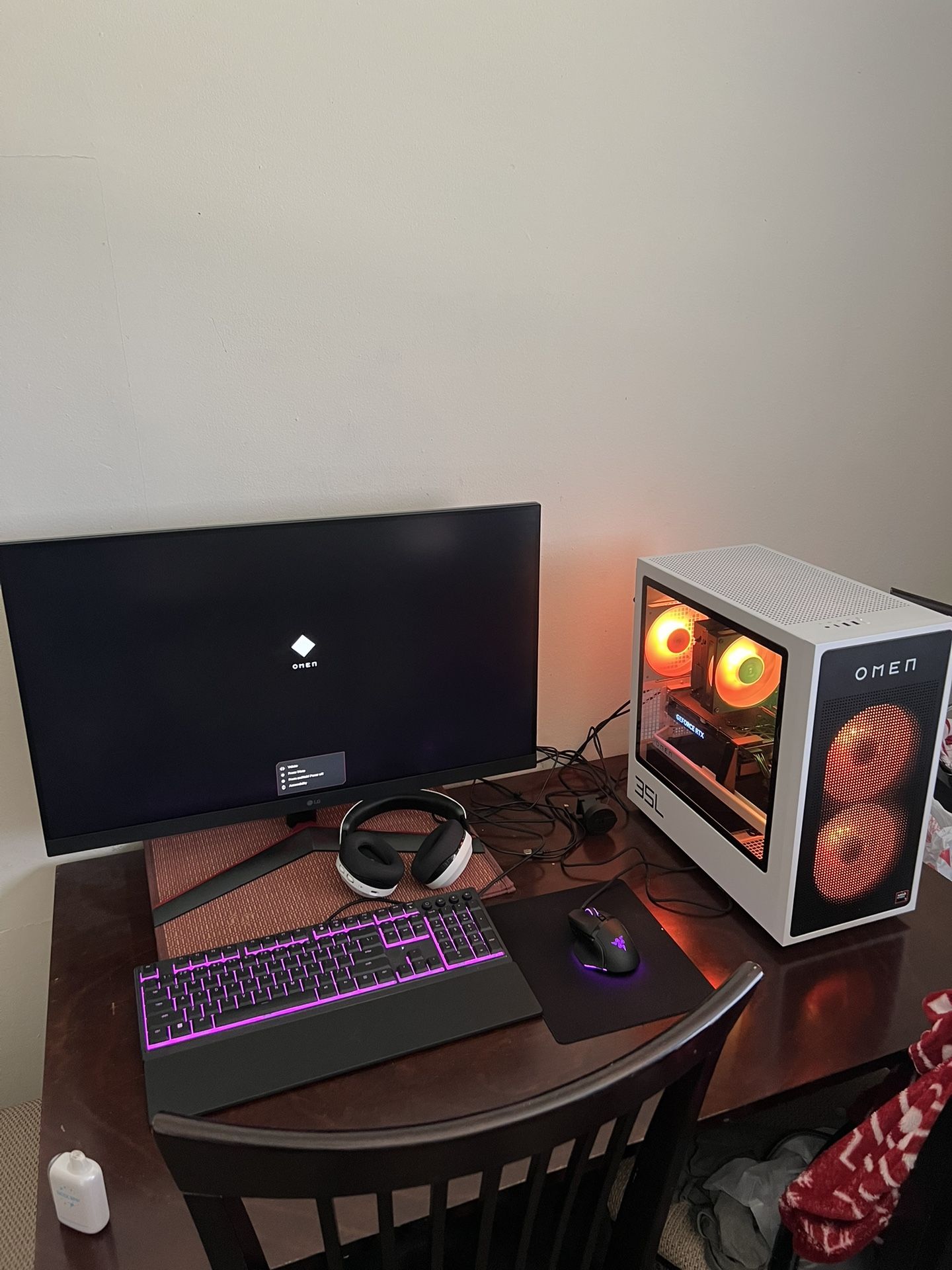 Omen Ryzen 7 35L Full Gaming Setup