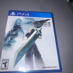 PS4 final fantasy 7 remake