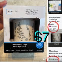 $7 Brand New Botanical Ferm electrical Wax warmers