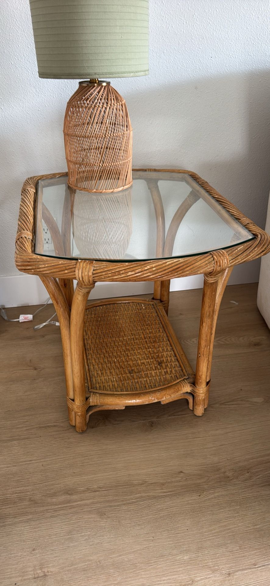 Wicker Side Table