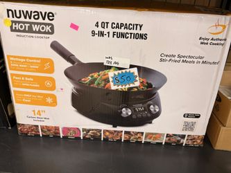 NuWave Hot Wok 4 Qt Induction Cooktop Set