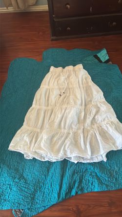White flowy dress